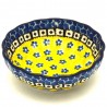 Polish Pottery 5" Scalloped Bowl Sunburst