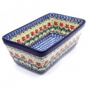 Polish Pottery Loaf Baker - 8" - Maraschino
