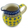Polish Pottery Cream Pitcher - Sunburst