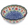 Polish Pottery Scalloped Bowl - 5" - Flower Garden